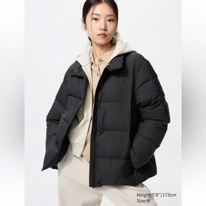 ‼️ NEW Uniqlo Black Powder Soft Puffer Down Jacket